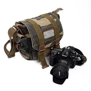 Yitao Deal Canvas Dslr SLR Camera Shoulder Bag Backpack Rucksack Bag for Sony Canon Nikon Olympus--camouflage Color:23cm X 23cm X 12cm