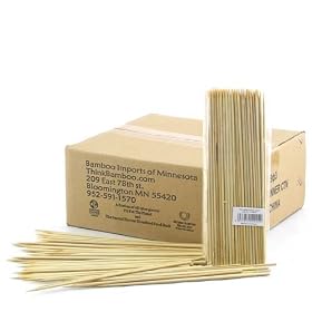 2,000 pc box of Premium 7.9 Bamboo Skewers, 20bags X 100pc bag by