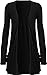 Meaneor Women's Drape Lightweight Boyfriend Pocket Open Cardigan Shrug