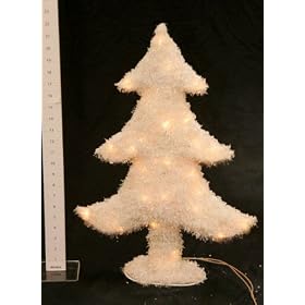 Light Up White Crystal Christmas Tree 60cm (781051)