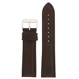 Watch Band Genuine Leather Soft Brown Padded Mens 22 millimeter Tech Swis