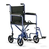 Invacare Aluminum Transport Chair, Red