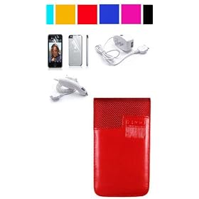 Ipod Touch 3g Car Charger + Wall Charger + 3rd Generation Ipod Touch Carrying Case + Screen Protector Kit + Cloth