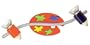 Eglo  87354A Jolly, Multi-Colored, 2-Light Children's Light Fixture