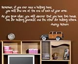 Audrey Hepburn Vinyl Wall Art Sticker Decal Quote Decor Inspirational Saying J97