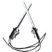 Attack on Titan Shingeki No Kyojin Cosplay Prop A Pair of Swords PVC,Attack on Titan Shingeki No Kyo