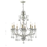 Crystorama Lighting 4608-SL chandelier from Lena collection