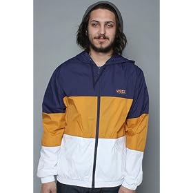 WeSC The Magnus Hooded Jacket in Medium Blue,Jackets for Men