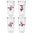 Chef Lobsters 16 oz Insulated Beverage Tumblers Set, Clear (4 designs)