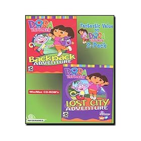 Dora the Explorer Backpack Adventure and Lost City Adventure 2 Pack