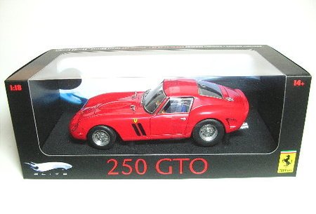 Childrens Toyshop  Toys : Diecast Model Ferrari 250 GTO (Elite Version) in Red (1:18 scale)