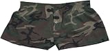 Camouflage Cammo Novelty Print Greens Jersey Cotton Girl Boxers Mini Itty Bitty Shorts 1... by 