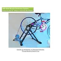 Bicycle Generator Kit 300 Watts DC Pedal Power Generator With Dynamo, Belt, Plate, Stand