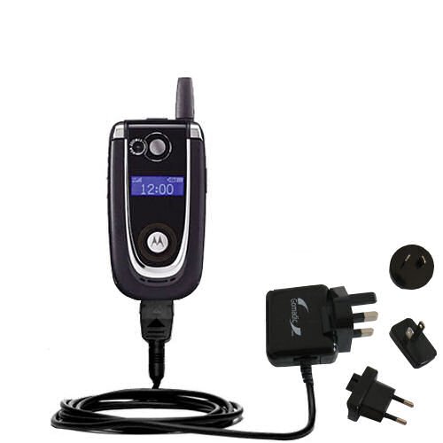International Wall / AC Charger for the Motorola V620 - Gomadic Brand w/ TipExchange Technology