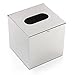 Doitb Square Stainless Steel Tissue Box Holder Cover Pumping Paper Case Dispenser Desk Organizer for Bathroom Home Office Hotel