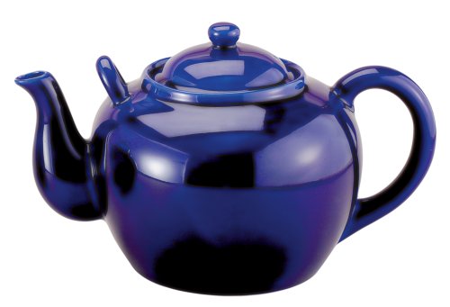 HIC Porcelain 32-ounce Porcelain Teapot with Infuser Cobalt HIC Porcelain 32-ounce Porcelain Teapot with Infuser Cobalt