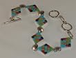 Multi Stone Sterling Silver Tennis Bracelet - BR-0070