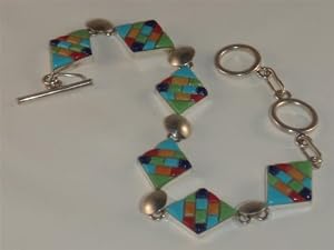 Multi Stone Sterling Silver Tennis Bracelet - BR-0070