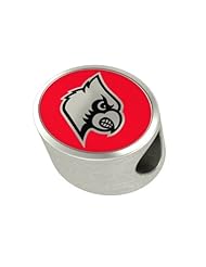 *Premium Collection* Louisville Cardinals Charm and Bead Charm Fits Most European Style Bracelets. High Quality Bead in Stock for Fast Shipping