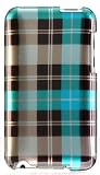 Zebra Snap On Case for Itouch 2nd and 3rd generation Ipod Touch 8G 16G 32GB 64GB (BlueChecker)