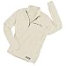 TAIGA Men's Polartec Microfleece Long-sleeved Zip Shirt, Ivory, MADE IN CANADA