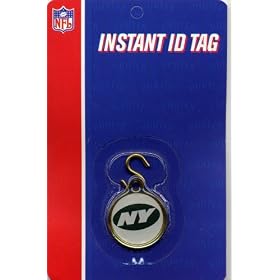 New York Jets ID Tag Cog Collar Charm
