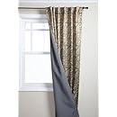 Stylemaster Bali Printed 56-Inch by 96-Inch Blackout Rod Pocket/Back Tab Panel, Natural