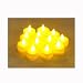 12 Battery Operated AMBER LED Tealight Candles Flameless Heatless No Heat Candle Flickering Wickless Led Long Lasing Life Faux Wedding Holiday Christmas Thanksgiving Party Light Dozen