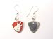Earring - Pick Red Enamel Elec Guitar MAIDR-ER 15MM (F12)