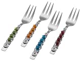 Wild Eye Designs Mini Forks, Set of 4, Gift Boxed, Assorted Colors