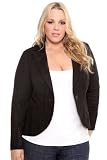 41oTfmmgICL. SL160  Torrid Plus Size Black Linen Blazer Jacket Reviews