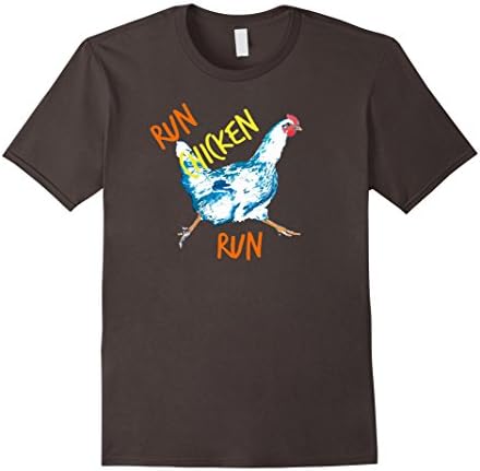 Men's Run Chicken Little Run Color Laday Premium Art T-shirt 65  Medium Asphalt