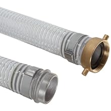 Unisource 1500 PVC Suction/Discharge Hose Assembly, MPT x NPSM Female Swivel Connection