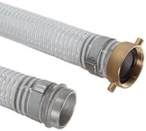 Unisource 1500 Clear PVC Dewatering Hose Assembly, 1-1/2