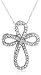 10k Choice of White or Yellow Gold Diamond Cross Pendant (1/5 cttw, I-J Color, I3 Clarity)