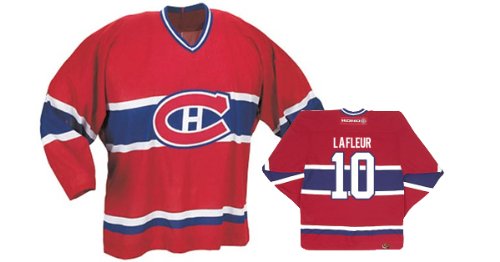 Buy LAFLEUR #10 Montreal Canadiens CCM 550 Series Replica NHL Hockey Jersey (NHLPA Certified Custom...