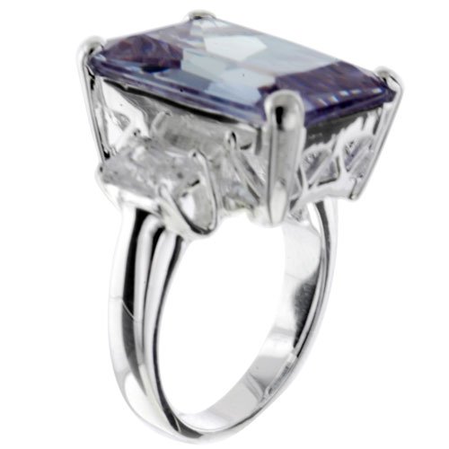 41oToQvZTxL Size 7 Emerald Lavender Cz Sterling Silver Jewelry Ring Fashion