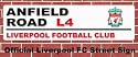 Liverpool FC Street Sign