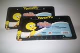 Looney Tunes Warner Bros Tweety Car Auto Truck SUV RV Pair of License Plate Frames