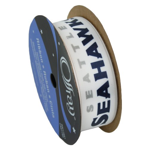 SEATTLE SEAHAWKS RIBBON-SEATTLE SEAHAWKS HAIRBOW RIBBON, CRAFTING RIBBON, GIFT WRAP RIBBON-7/8