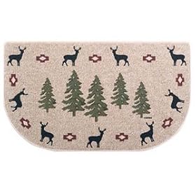 Hearth Rug - Deer with Trees
