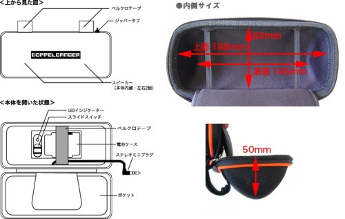 Cover image : ドッペルギャンガー ポータブルステレオスピーカー
