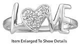 Beautiful White Gold Diamond Love Promise Ring ** SPECIAL **