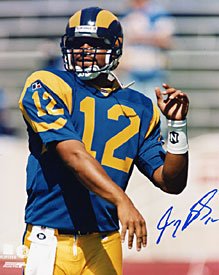 Tony Banks Autographed / Signed St. Louis Rams Football 8x10 Photo
