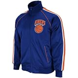 Mitchell & Ness New York Knicks Royal Blue Final Score Full Zip Track Jacket