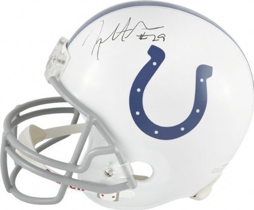 Joseph Addai Autographed Helmet | Details: Indianapolis Colts, Riddell Replica Helmet