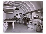 Interior of an Underground Atomic Fallout Shelter on Long Island, New York 1955 Photographic Poster Print, 24x18