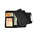 Black Detachable PU Leather Wallet Card Case & Back Cover With Detachable Hand Strap Wristlet and Card Slot Holder For Apple iphone 5 / 5S