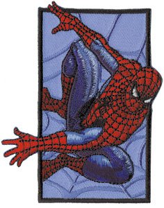 Spiderman Marvel Comics Cartoon Patch -SpideyWeb Wall