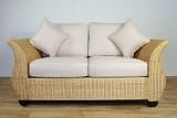 Conservatory furniture CHELSEA WICKER Medium 2 Seater Designer Sofa